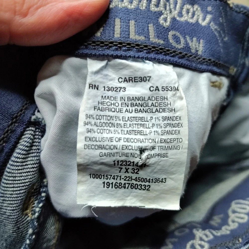 Wrangler Willow Riding Jeans Fitted Seat Higher Back Dark Wash Denim 7x32 - Picture 4 of 7